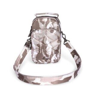 Lug Skeeter Mini 2 Convertible Crossbody Bag - Camo Taupe Canvas Leather Unisex